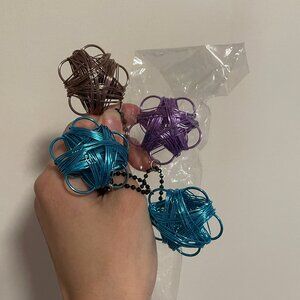 Wire floral/star/butterfly pendant necklace x7 bundle